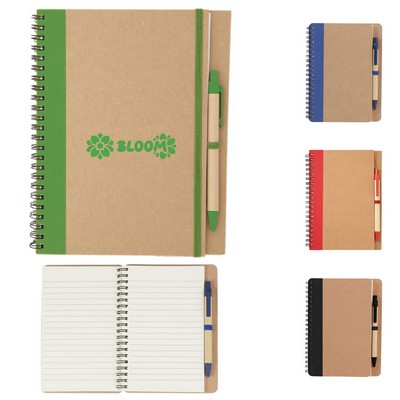 5" x 7" Spiral Notebook with Pen