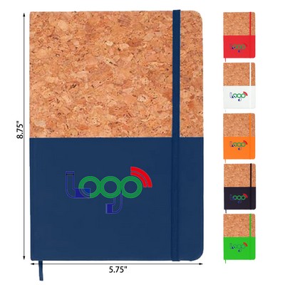 Hard Cover Cork Bound Notebook