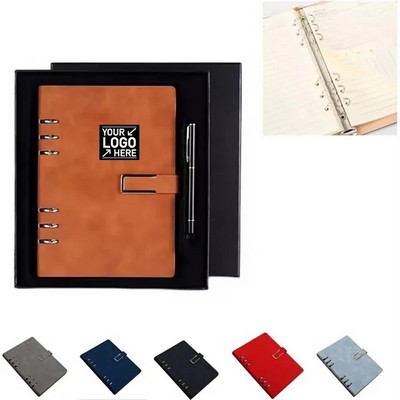 A5 Hardcover Journal Gift Set with Premium Pen and Elegant Box